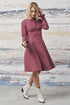 Image 2 of linen dress with long ripple sleeves ideal for any season Justina from Baltic Linen