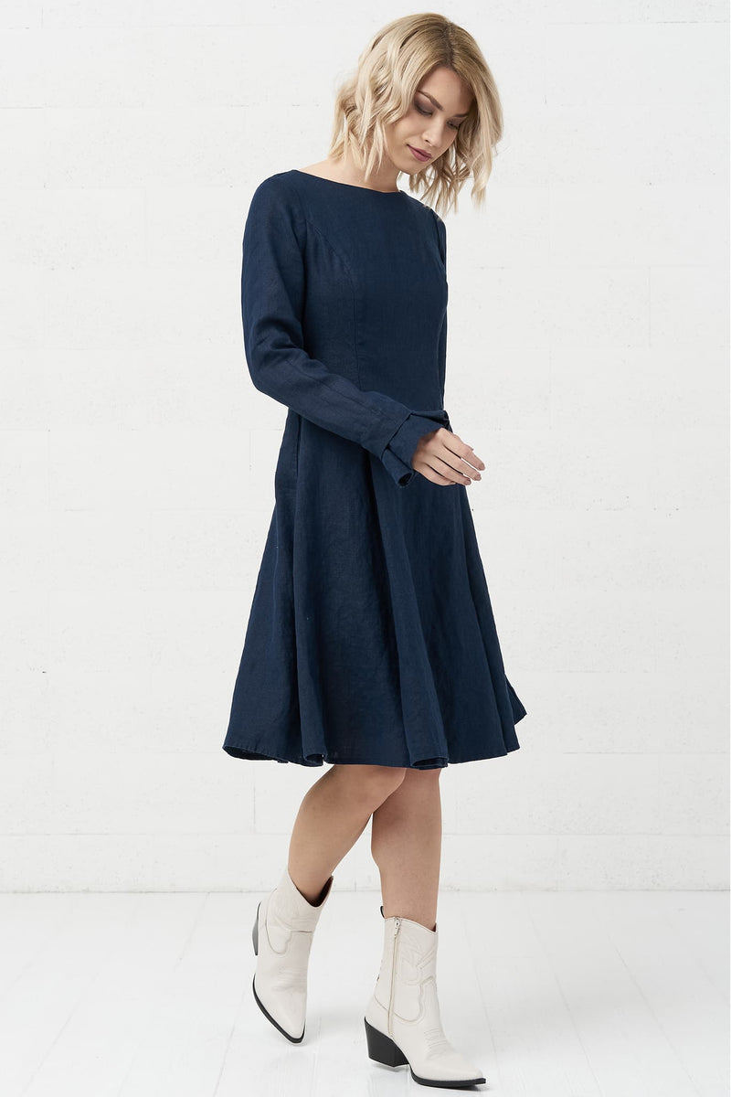 Natural linen dress Justina – BalticLinen