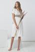 Image 2 of Minimalist linen dress with side pockets and short sleeves Jore from Baltic Linen