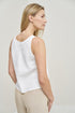 Image 3 of Sleeveless linen blouses features a loose fit design Kim from Baltic Linen