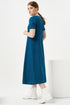 Image 5 of Summer linen dress hidden zip on the back & short sleeves Madona from Baltic Linen