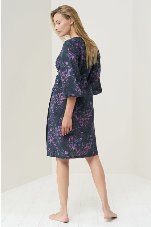 Wrap linen dress Mika