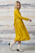 Image 3 of Linen autumn dress in most gorgeous colors & comfortable style Mona from Baltic Linen