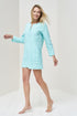 Image 5 of Linen shirt dress with front buttons and long sleeves Misty from Baltic Linen