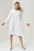 Image 7 of Long sleeves linen dress, handmade with front buttons Magi from Baltic Linen