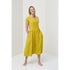 Image 3 of summer linen dress is made with two side pockets Jura from Baltic Linen