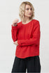 Image 3 of Casual linen blouse with long sleeves natural and elegant fit Karen from Baltic Linen