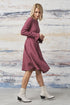 Image 4 of linen dress with long ripple sleeves ideal for any season Justina from Baltic Linen