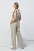 Image 2 of Natural linen overalls features side pockets and a relaxed fit Lukas from Baltic Linen