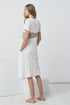 Image 4 of Minimalist linen dress with side pockets and short sleeves Jore from Baltic Linen