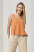 Image 6 of Sleeveless linen blouse with a rounded neckline & a relaxed fit Kim from Baltic Linen