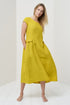 Image 10 of Natural summer linen dress features loose design & short sleeves Jura from Baltic Linen