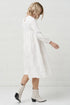 Image 3 of Summer linen dress comes with long sleeves and flowy design Marisa from Baltic Linen