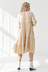 Image 10 of Summer linen dress comes with long sleeves and flowy design Marisa from Baltic Linen