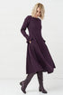 Image 5 of Evening linen dress with ripple sleeves and long fit Ina from Baltic Linen