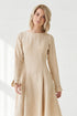 Image 14 of Evening linen dress with ripple sleeves and long fit Ina from Baltic Linen