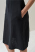 Image 7 of Evening linen dress features a sleeveless fit and side pockets Malvin from Baltic Linen
