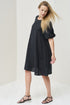 Image 4 of Pure linen dress features bubble sleeves & half length sleeves Madre from Baltic Linen