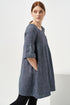Image 4 of Summer linen dress has deep side pockets and short sleeves Silva from Baltic Linen