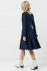 Image 5 of Linen dress features long ripple sleeves & enchanting design Justina from Baltic Linen
