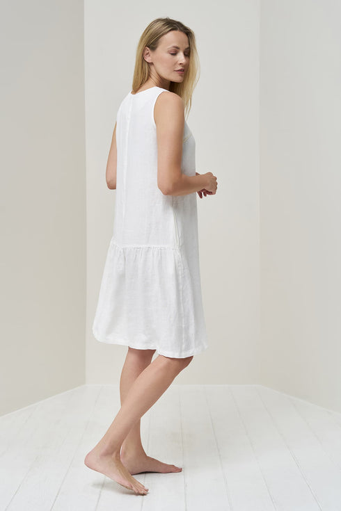 Image 3 of Linen sleeveless dress with deep side pockets - summer dress Jane from Baltic Linen