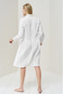 Image 3 of Long sleeves linen dress, handmade with front buttons Magi from Baltic Linen
