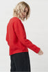 Image 17 of Womens linen top features long sleeves and a rounded neckline Karen from Baltic Linen