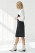 Image 5 of Pure linen dress Malvina in Black white from Baltic Linen