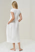Image 11 of summer linen dress is made with two side pockets Jura from Baltic Linen