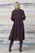 Summer linen dress comes with long sleeves and flowy design Marisa from Baltic Linen