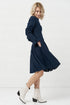 Image 6 of Linen dress features long ripple sleeves & enchanting design Justina from Baltic Linen