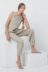 Image 4 of Natural linen overalls features side pockets and a relaxed fit Lukas from Baltic Linen