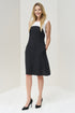 Image 2 of Evening linen dress features a sleeveless fit and side pockets Malvin from Baltic Linen