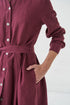 Image 11 of Linen autumn dress in most gorgeous colors & comfortable style Mona from Baltic Linen