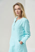 Image 2 of Linen shirt dress with front buttons and long sleeves Misty from Baltic Linen
