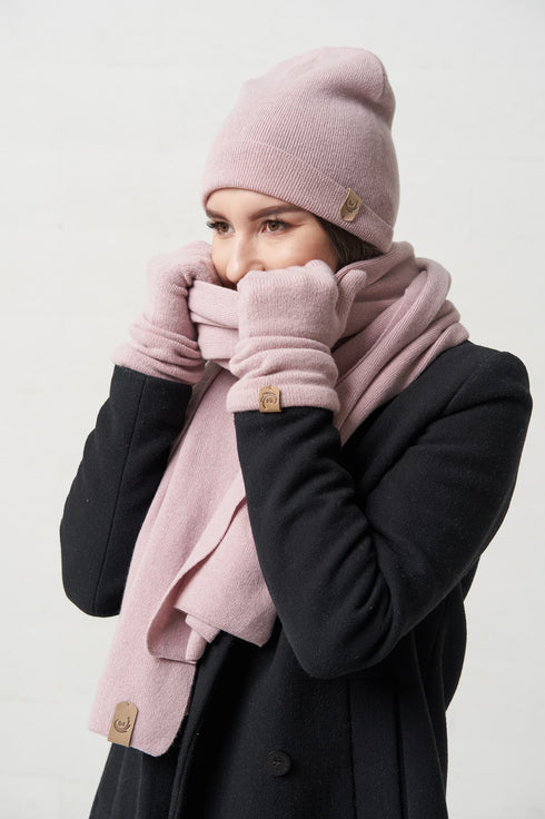 Image 9 of Knitted beanie hat that is made from soft and natural wool from Baltic Linen