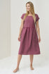 Image 14 of Pure linen dress features short sleeves and side pockets Molly from Baltic Linen
