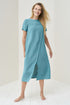 Linen summer dress Moss