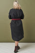 Image 7 of Linen shirt dress with one belt, long sleeves and pockets Nika from Baltic Linen