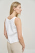 Image 12 of Women linen blouse without sleeves and elegant design Kim from Baltic Linen