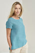 Image 5 of Linen blouse with a rounded neckline and loose, relaxed fit Kristen from Baltic linen