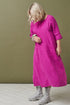 Image 6 of Linen boho dress with a square neckline and front pockets Susana from Baltic Linen