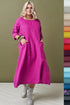 Image 8 of Linen boho dress with a square neckline and front pockets Susana from Baltic Linen