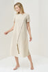Linen summer dress Moss