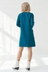 Image 7 of womens flax dress with long sleeves and pockets Mistyka from Baltic Linen