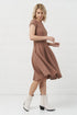 Image 3 of Pure linen dress features short sleeves and a comfortable fit Juste from Baltic Linen