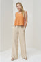 Image 1 of Modern linen pants with a wide-leg design and side pockets Paula from Baltic Linen