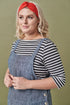 Image 2 of Linen pinafore dress with adjustable straps & square neckline Lukne from Baltic Linen