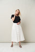 Image 2 of Linen skirt with buttons, pockets in the side seam Kiki from Baltic Linen