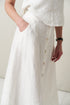 Image 4 of Linen skirt with buttons, pockets in the side seam Kiki from Baltic Linen